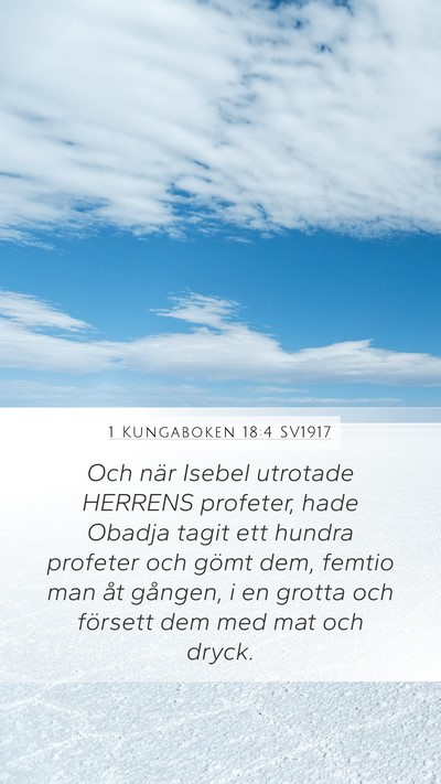 1 Kungaboken 18:4 SV1917 Bible Verse Image