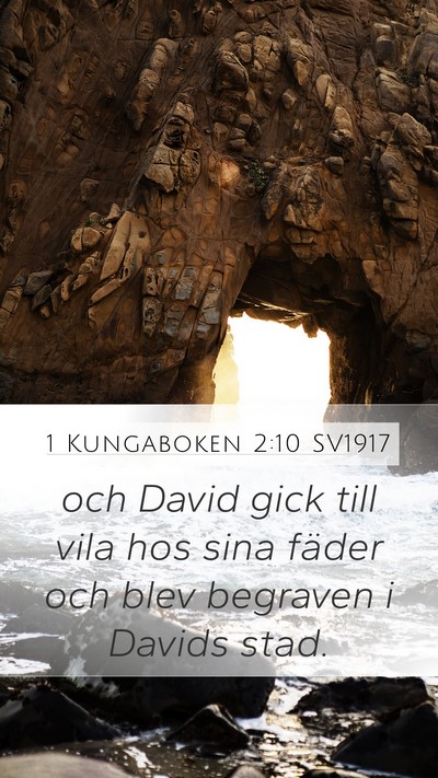 1 Kungaboken 2:10 SV1917 Bible Verse Image