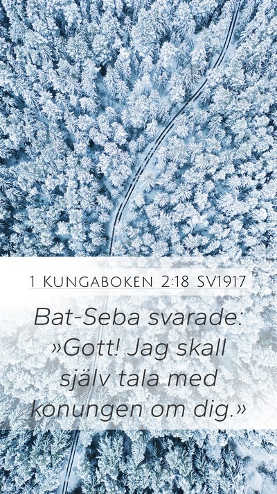 1 Kungaboken 2:18 SV1917 Mobile Phone Wallpaper - Bat-Seba svarade: »Gott! Jag skall själv tala - Mobile Bible Verse Wallpaper