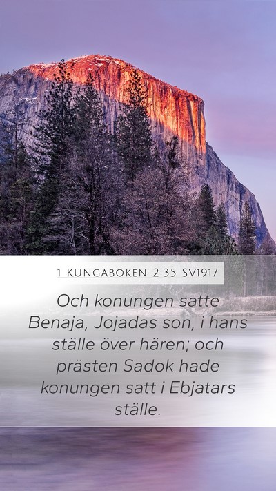 1 Kungaboken 2:35 SV1917 Bible Verse Image