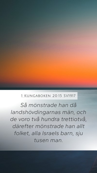 1 Kungaboken 20:15 SV1917 Bible Verse Image