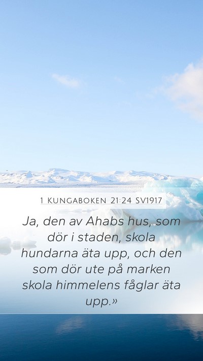 1 Kungaboken 21:24 SV1917 Bible Verse Image