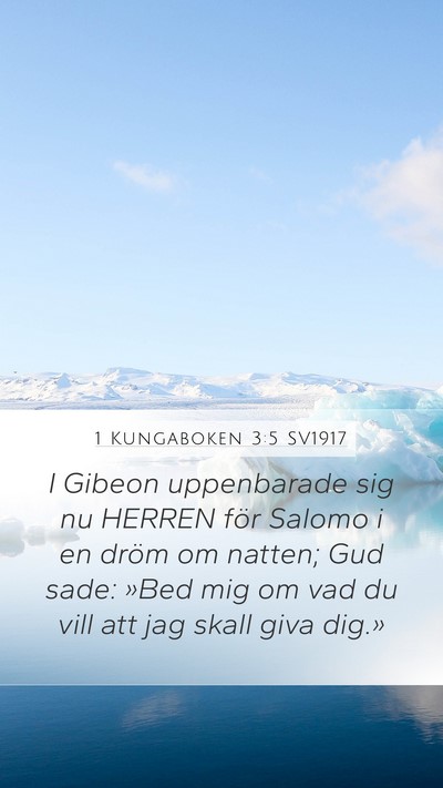 1 Kungaboken 3:5 SV1917 Bible Verse Image