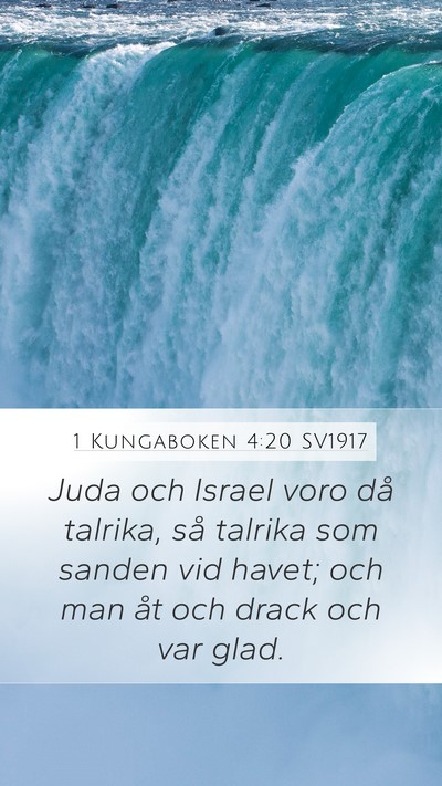 1 Kungaboken 4:20 SV1917 Bible Verse Image