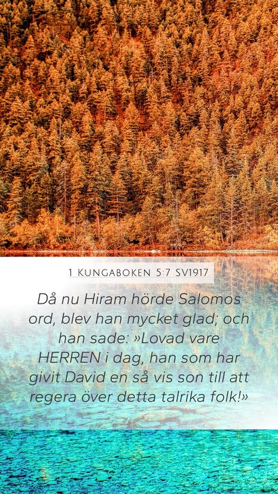 1 Kungaboken 5:7 SV1917 Bible Verse Image