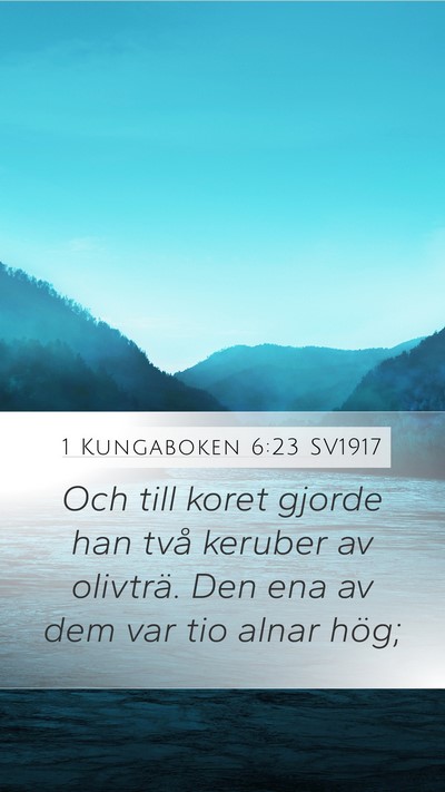 1 Kungaboken 6:23 SV1917 Bible Verse Image