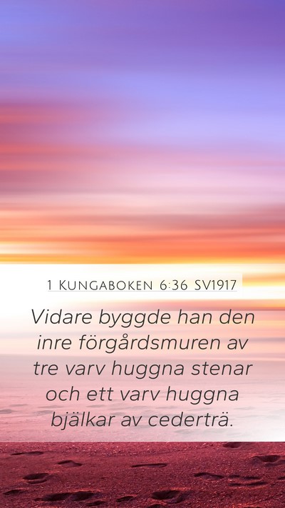 1 Kungaboken 6:36 SV1917 Bible Verse Image