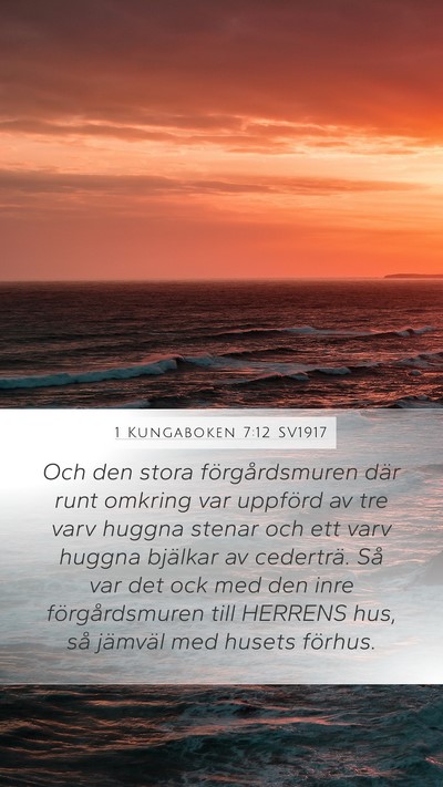 1 Kungaboken 7:12 SV1917 Bible Verse Image