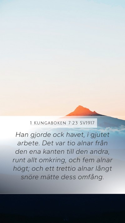 1 Kungaboken 7:23 SV1917 Bible Verse Image