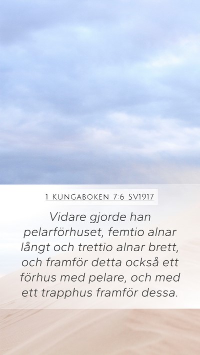 1 Kungaboken 7:6 SV1917 Bible Verse Image