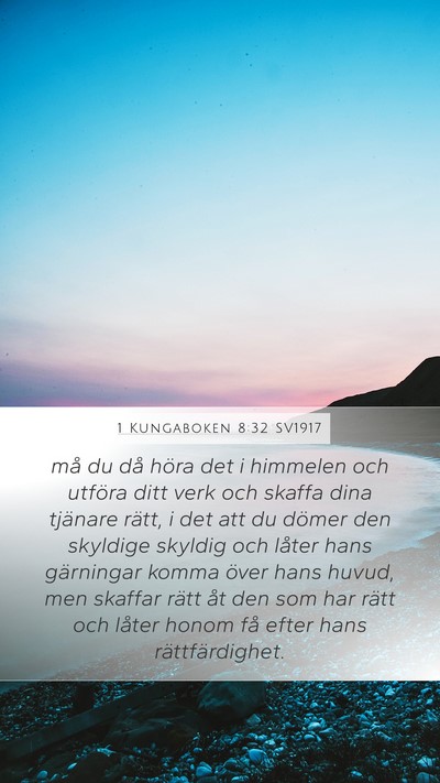 1 Kungaboken 8:32 SV1917 Bible Verse Image