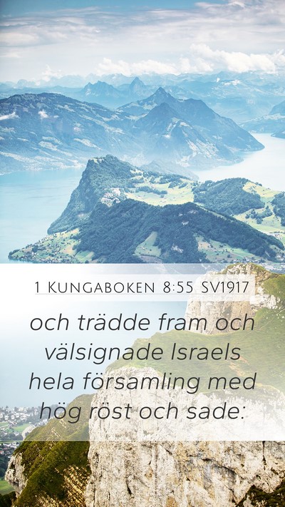 1 Kungaboken 8:55 SV1917 Bible Verse Image