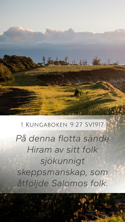 1 Kungaboken 9:27 SV1917 Bible Verse Image