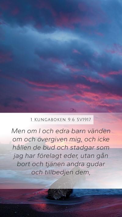 1 Kungaboken 9:6 SV1917 Bible Verse Image