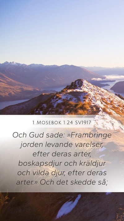 1 Mosebok 1:24 SV1917 Bible Verse Image