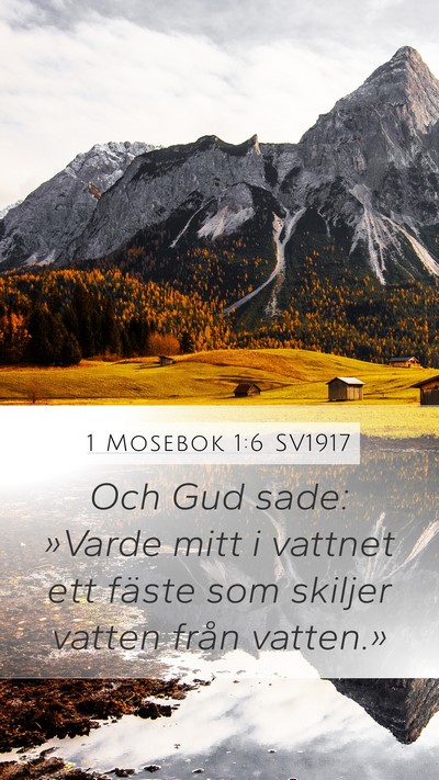 1 Mosebok 1:6 SV1917 Bible Verse Image