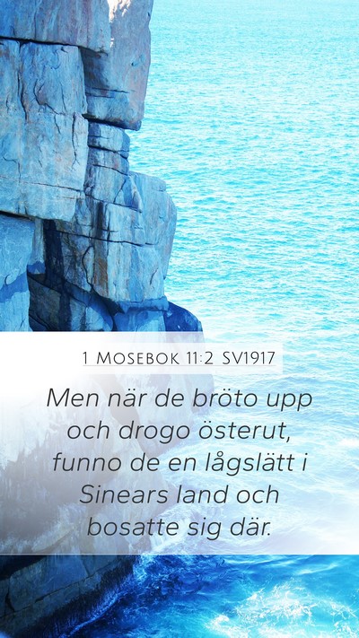 1 Mosebok 11:2 SV1917 Bible Verse Image