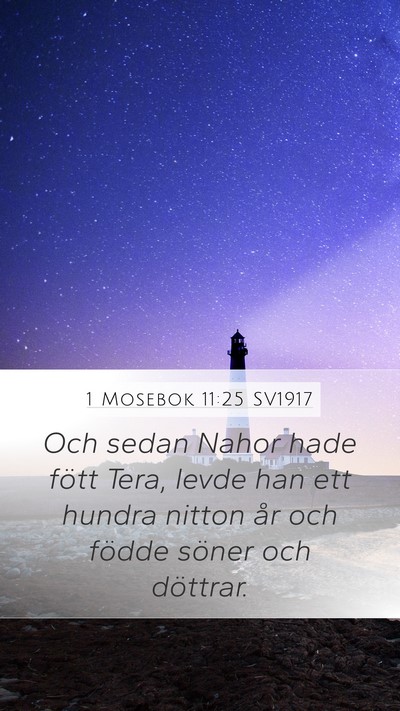 1 Mosebok 11:25 SV1917 Bible Verse Image