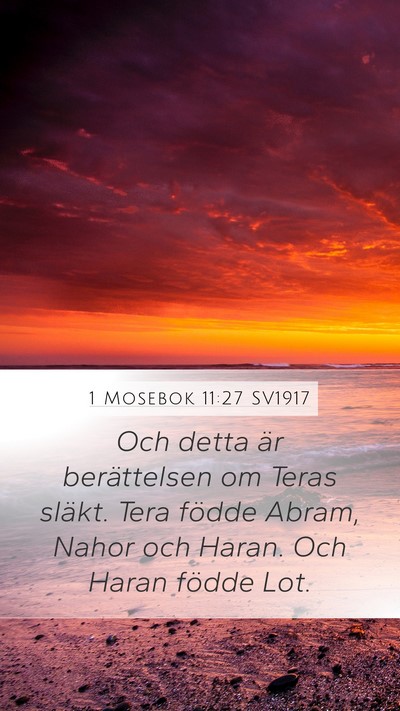 1 Mosebok 11:27 SV1917 Bible Verse Image
