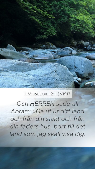 1 Mosebok 12:1 SV1917 Bible Verse Image