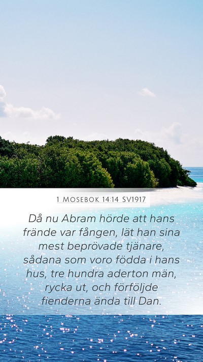 1 Mosebok 14:14 SV1917 Bible Verse Image