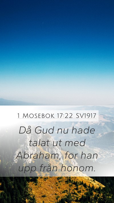 1 Mosebok 17:22 SV1917 Bible Verse Image