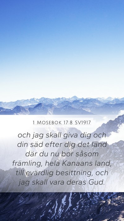 1 Mosebok 17:8 SV1917 Bible Verse Image