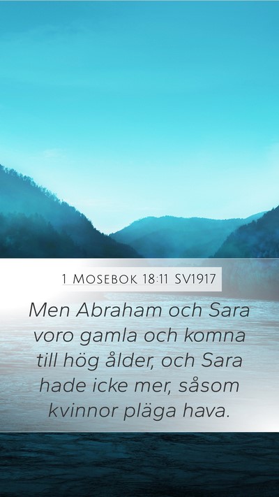 1 Mosebok 18:11 SV1917 Bible Verse Image