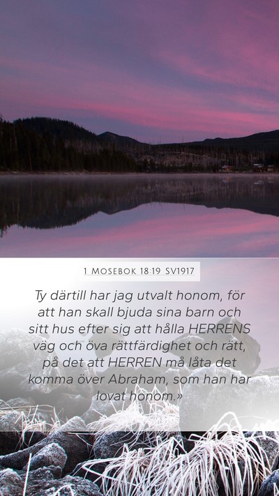 1 Mosebok 18:19 SV1917 Bible Verse Image