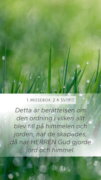1 Mosebok 2:4 SV1917 Bible Verse Image