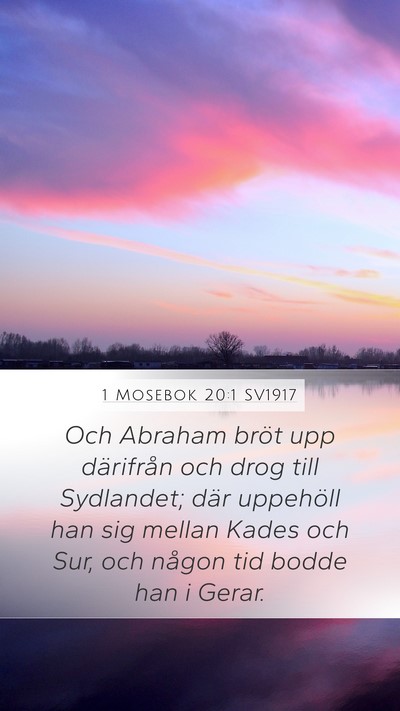 1 Mosebok 20:1 SV1917 Bible Verse Image