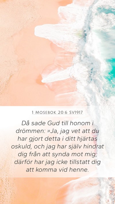 1 Mosebok 20:6 SV1917 Bible Verse Image