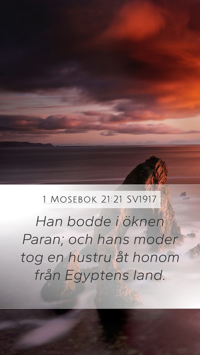 1 Mosebok 21:21 SV1917 Bible Verse Image