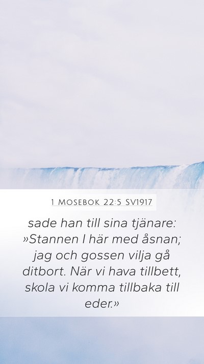 1 Mosebok 22:5 SV1917 Bible Verse Image