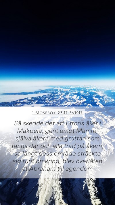 1 Mosebok 23:17 SV1917 Bible Verse Image