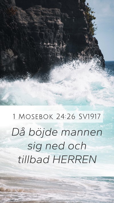 1 Mosebok 24:26 SV1917 Bible Verse Image