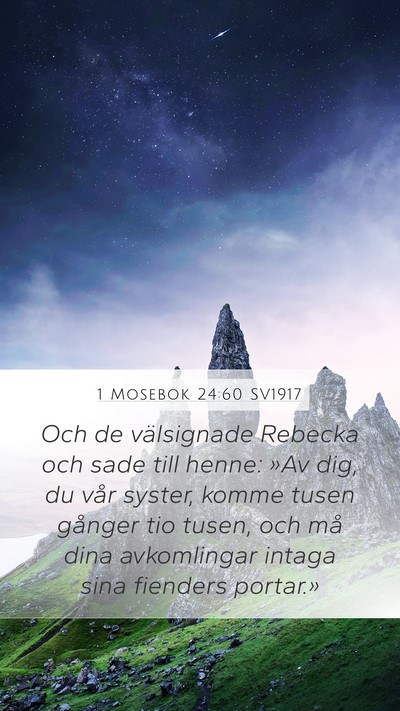 1 Mosebok 24:60 SV1917 Bible Verse Image