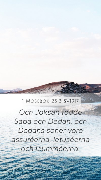 1 Mosebok 25:3 SV1917 Bible Verse Image
