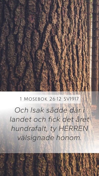 1 Mosebok 26:12 SV1917 Bible Verse Image