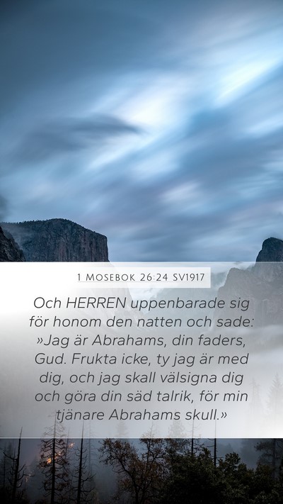 1 Mosebok 26:24 SV1917 Bible Verse Image