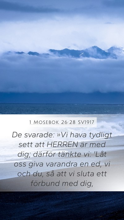 1 Mosebok 26:28 SV1917 Bible Verse Image