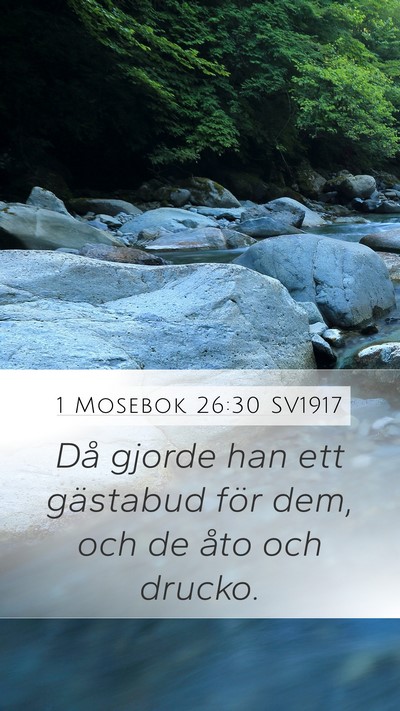 1 Mosebok 26:30 SV1917 Bible Verse Image