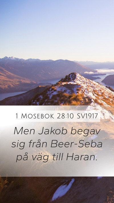 1 Mosebok 28:10 SV1917 Bible Verse Image