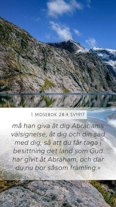 1 Mosebok 28:4 SV1917 Bible Verse Image