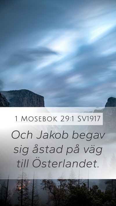 1 Mosebok 29:1 SV1917 Bible Verse Image