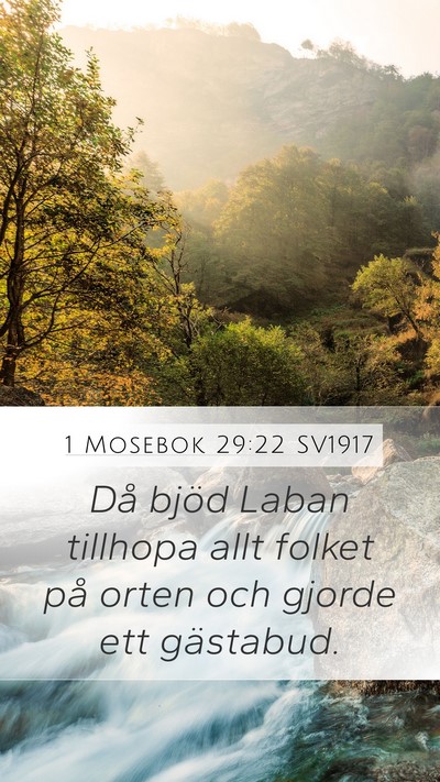 1 Mosebok 29:22 SV1917 Bible Verse Image