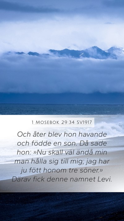 1 Mosebok 29:34 SV1917 Bible Verse Image