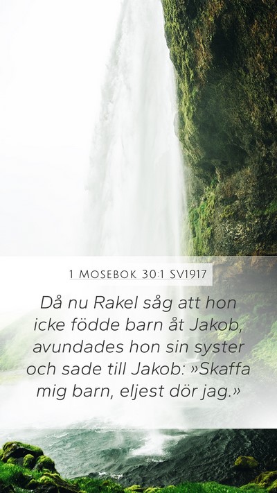 1 Mosebok 30:1 SV1917 Bible Verse Image