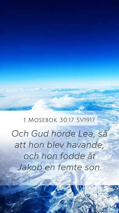 1 Mosebok 30:17 SV1917 Bible Verse Image