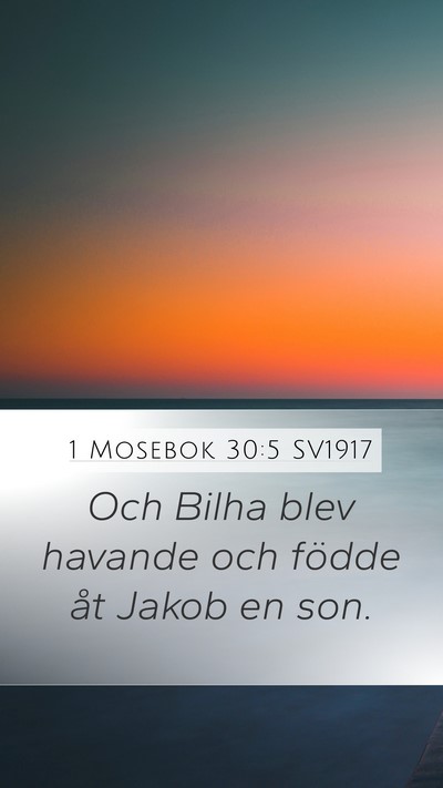 1 Mosebok 30:5 SV1917 Bible Verse Image